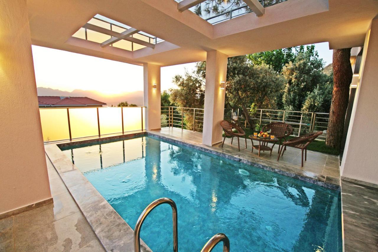 Villa With A Private Heated Pool, Jacuzzi, Overlooking Spectacular Views Of The Sea Kaș Exterior foto