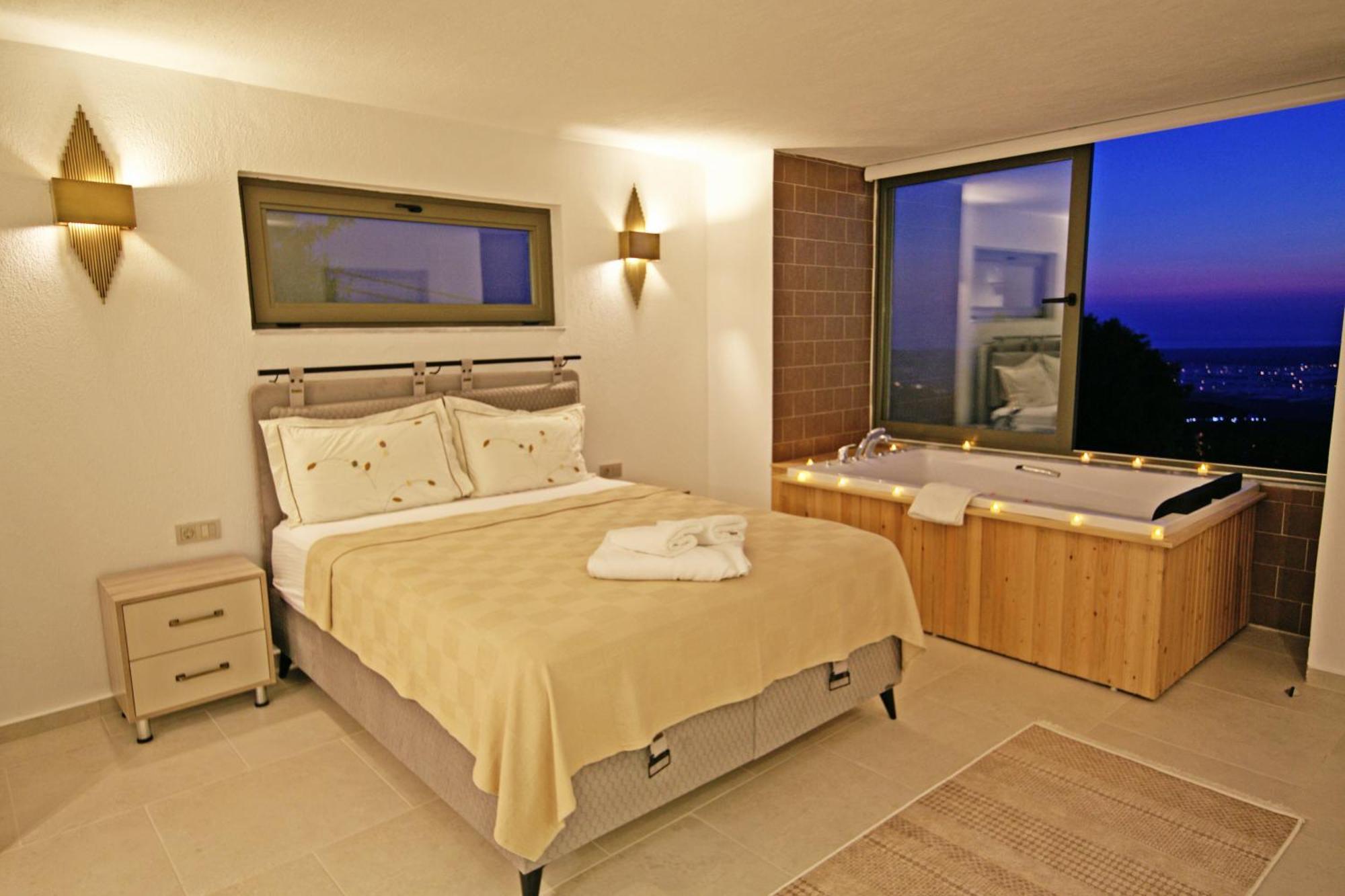 Villa With A Private Heated Pool, Jacuzzi, Overlooking Spectacular Views Of The Sea Kaș Exterior foto